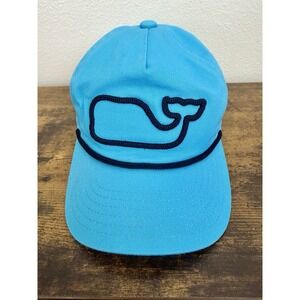 NWOT Vineyard Vines Blue SnapBack Hat With Embroidered Whale